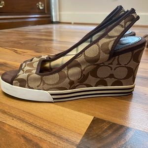 Coach Wedge Heels size 7
